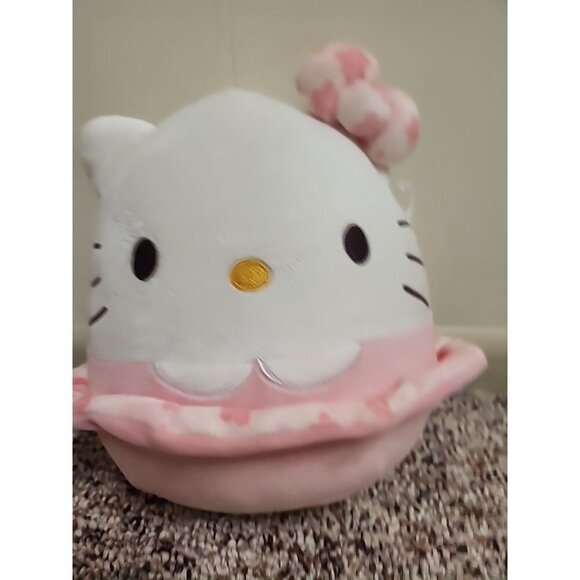 Hello Kitty & Friends Squishmallow Plush Pink Dress Spring 8" - Picture 2 of 8